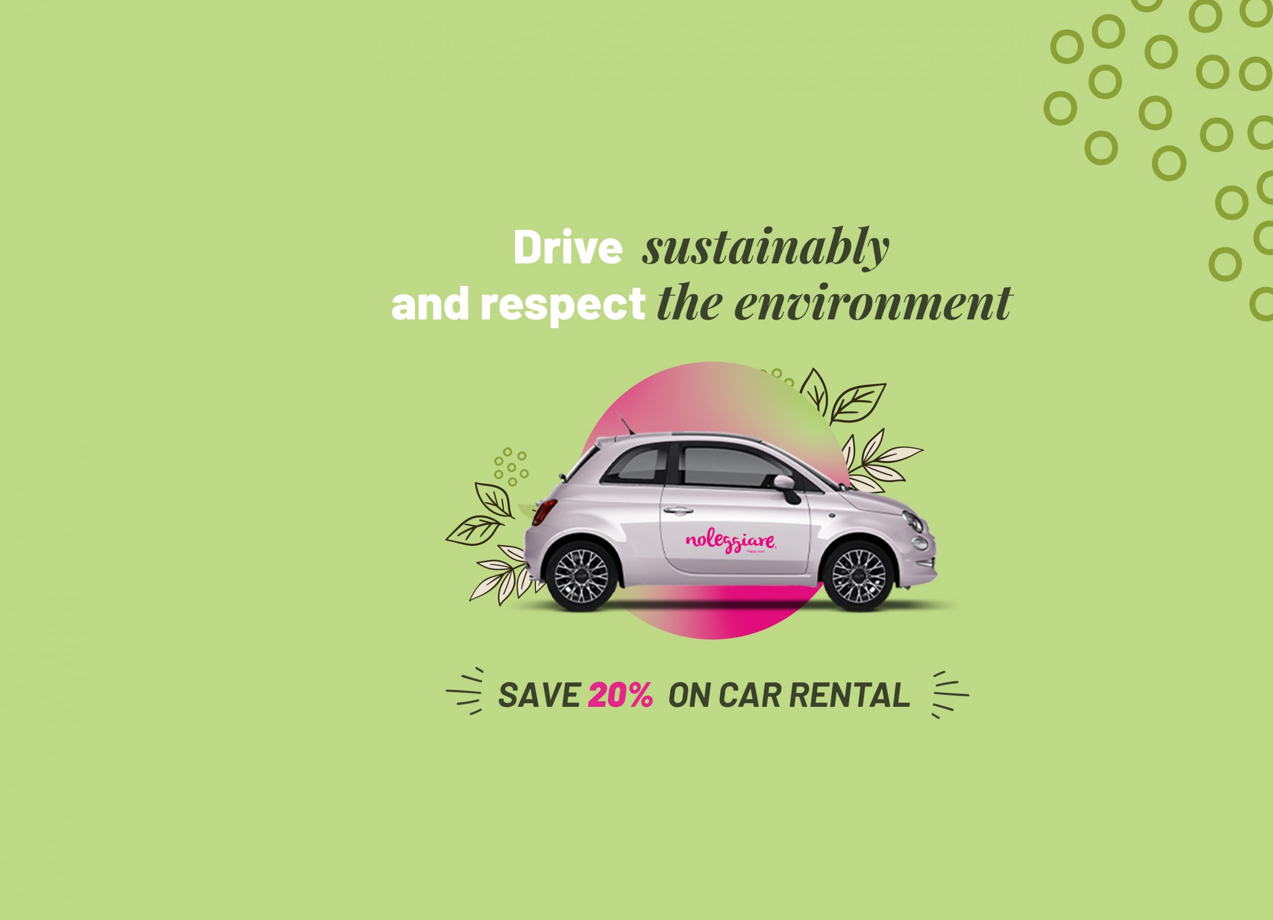 Ecofriendly car rental with a 20 discount Noleggiare.it