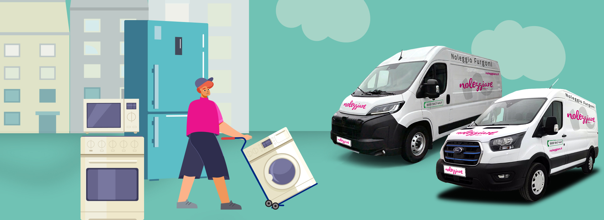 Noleggio furgone per trasporto grandi elettrodomestici
