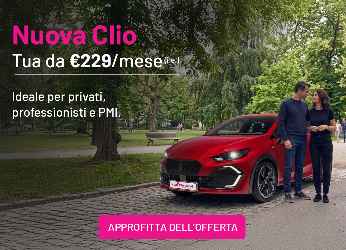 Nuova Clio offerta noleggio a lungo termine