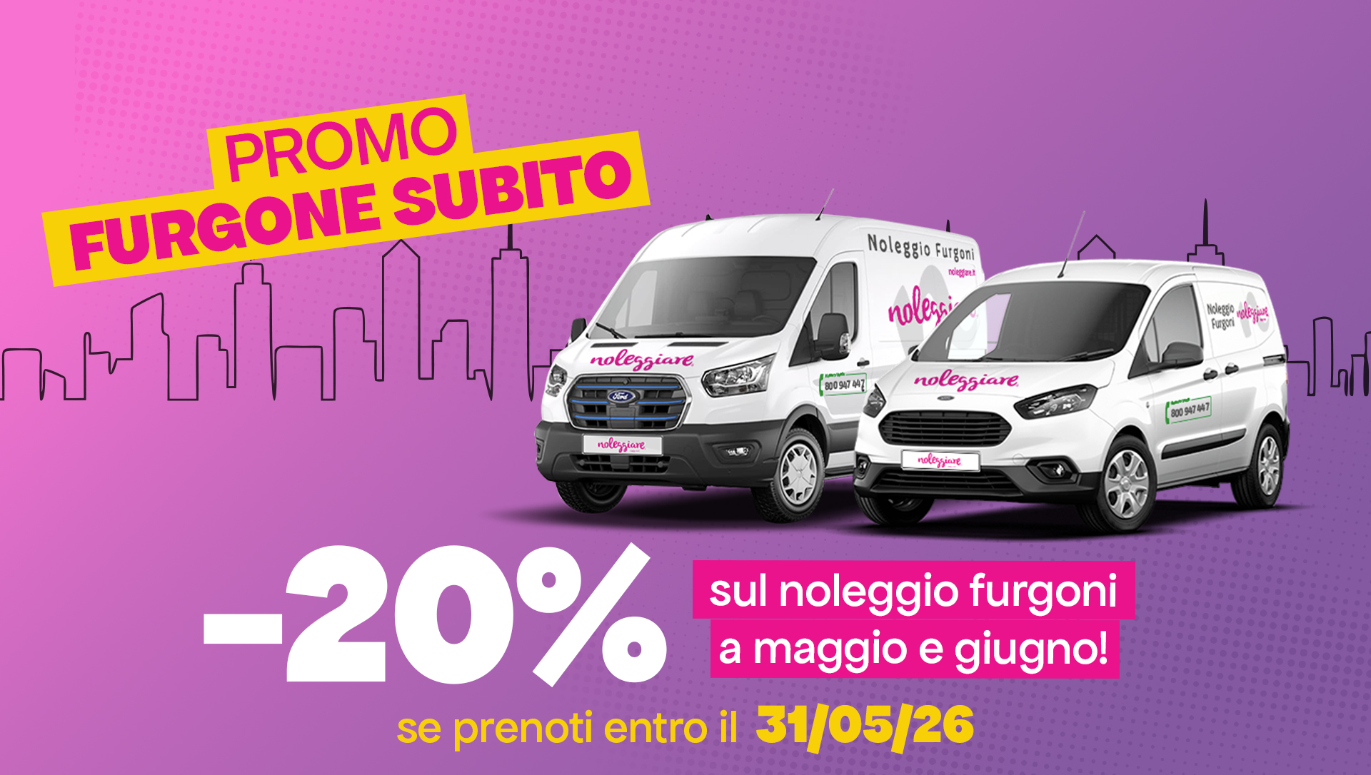 noleggio furgone last minute maggio