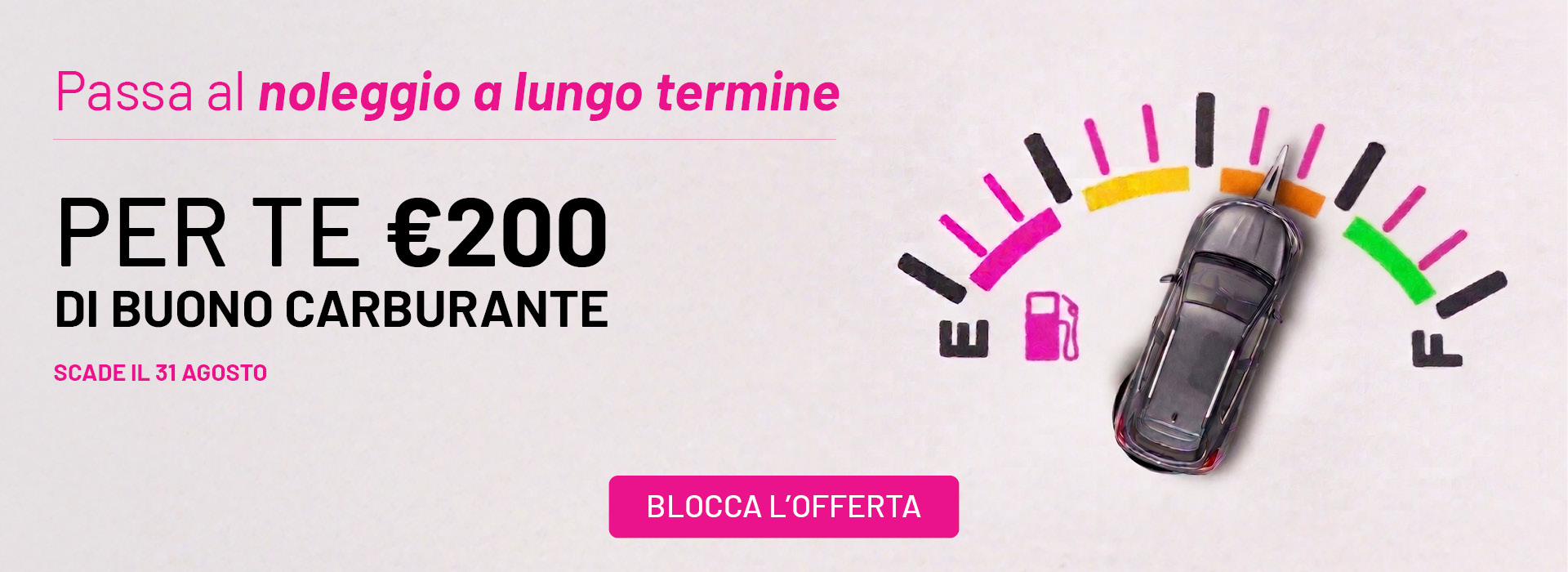 buono carburante noleggio a lungo termine
